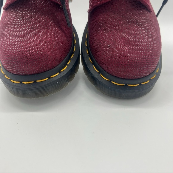 Dr. Martens 1460 Pascal Leather Boot Cherry Glitter Ray US Size 5 - Picture 8 of 16